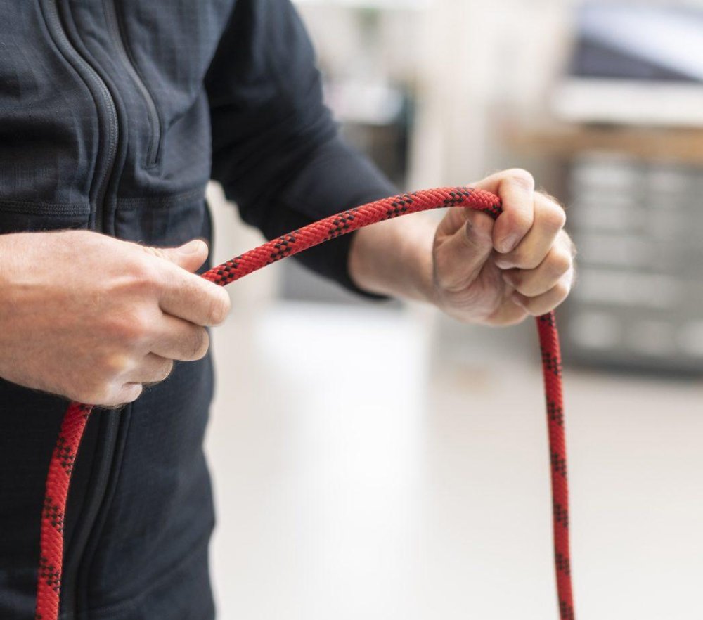 Überprüfung eines Kletterseils  – Toprope