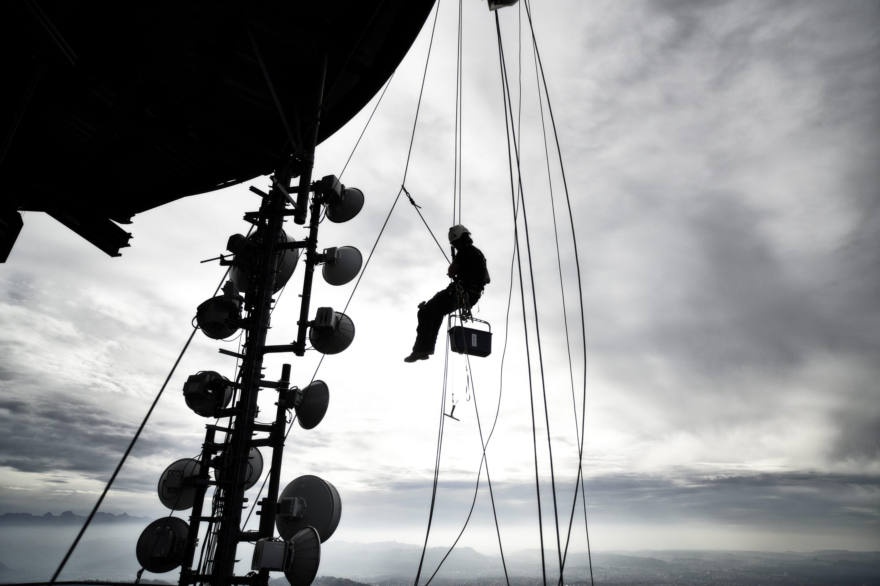 Ausblick vom Bantigerturm  – Toprope